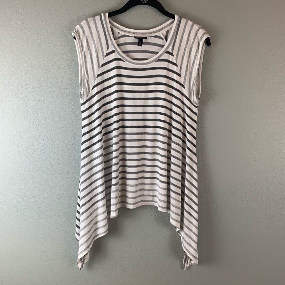 Mossimo Striped Handkerchief Style Shirt